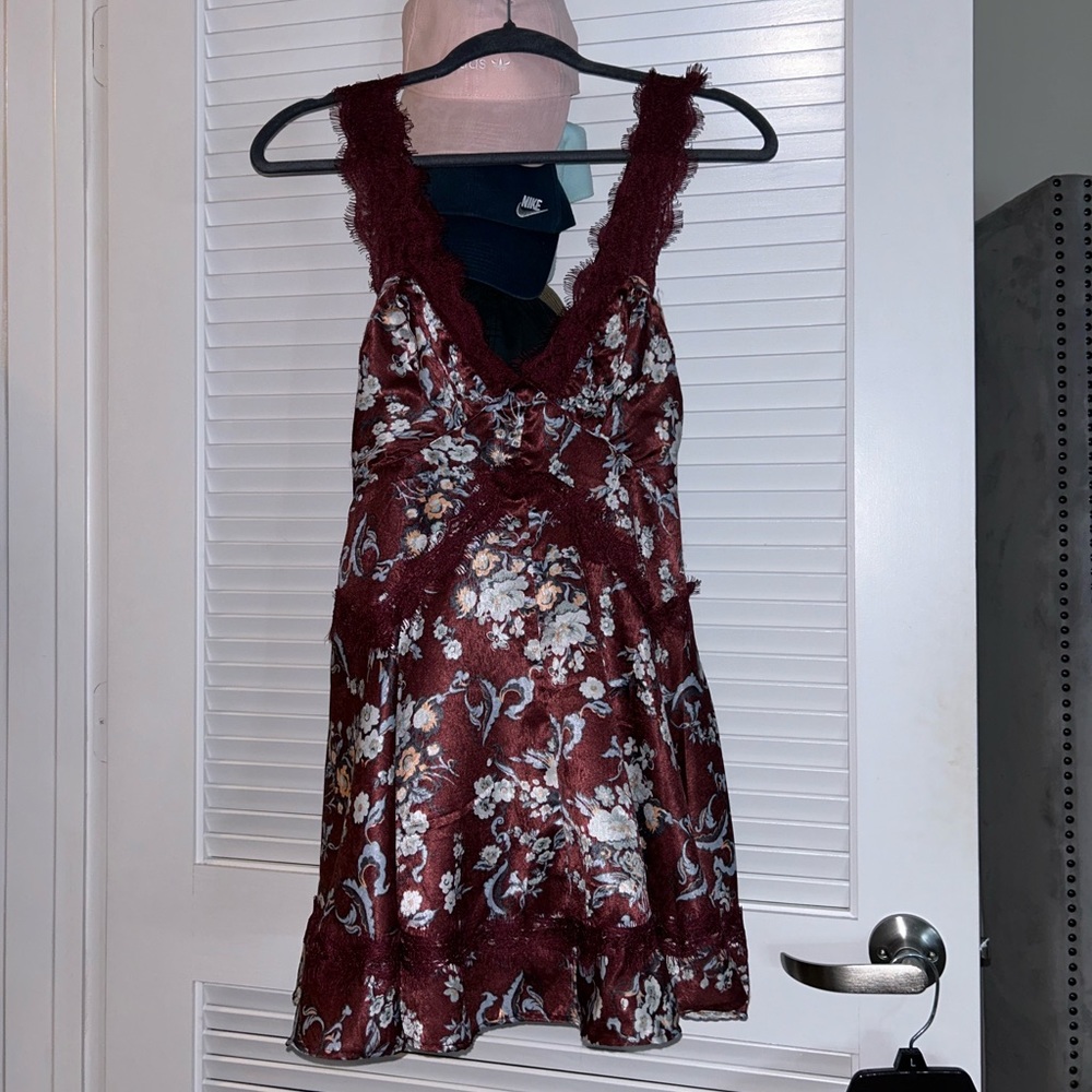 Urban Outfitters Silky Autumn Mini Dress